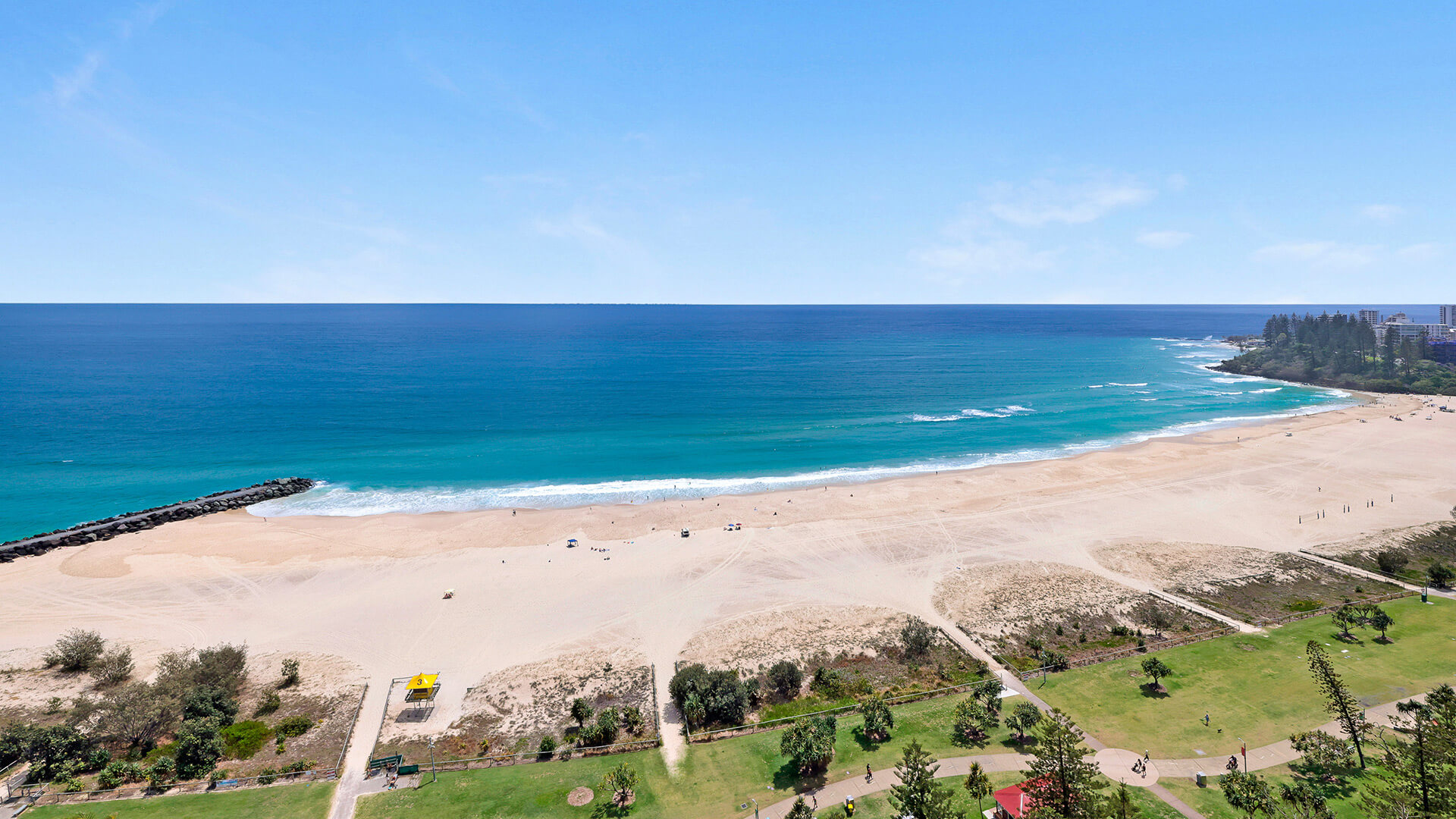 Beach and ocean views from the 4 Bedroom Oceanfront Penthouse at ULTIQA Points North.
