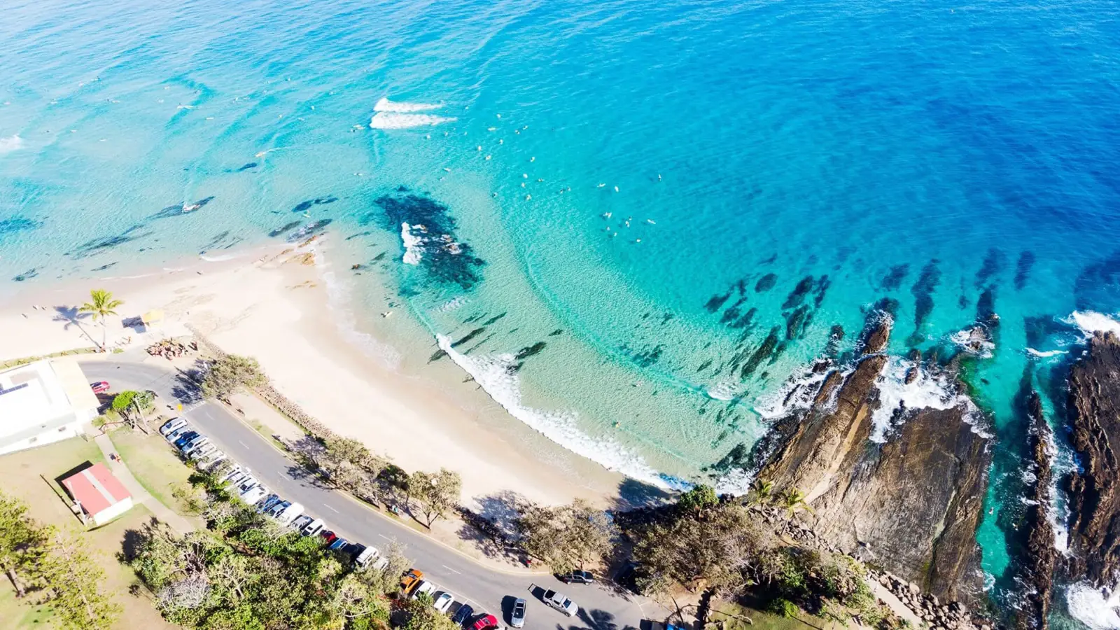 Outdoor resort swimming pool at ULTIQA Points North Coolangatta.